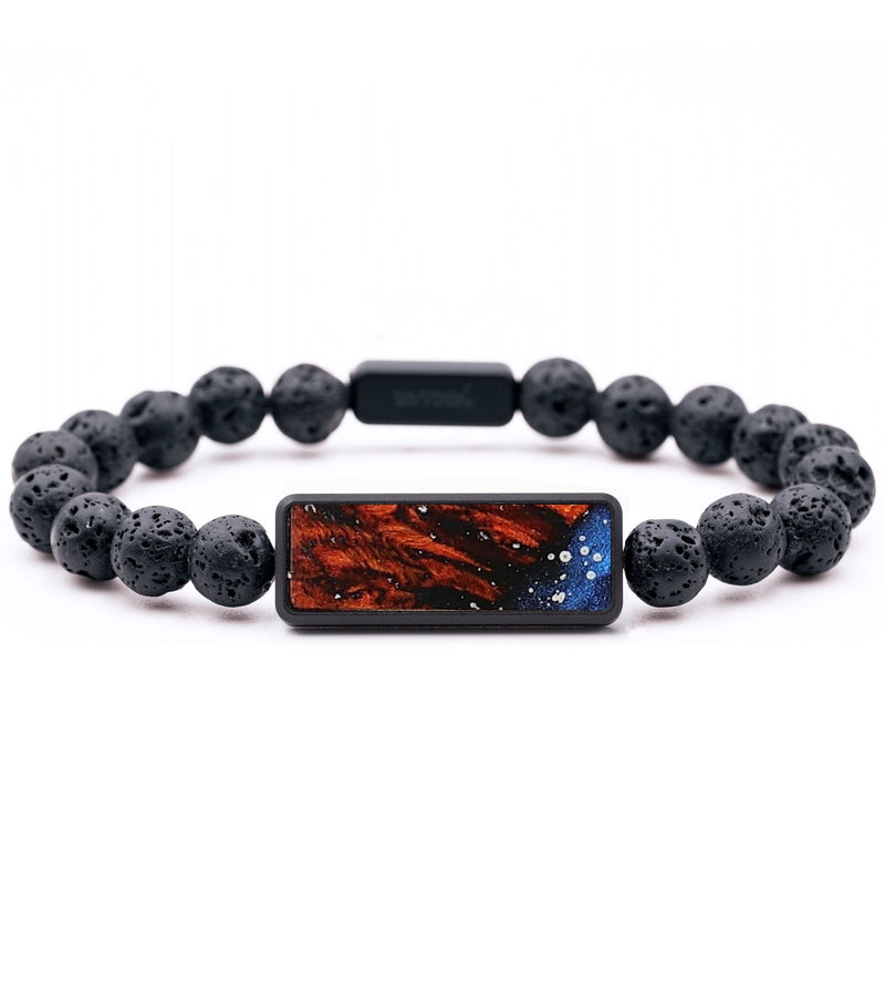 Lava Bead Wood+Resin Bracelet - Elise (Cosmos, 708578)