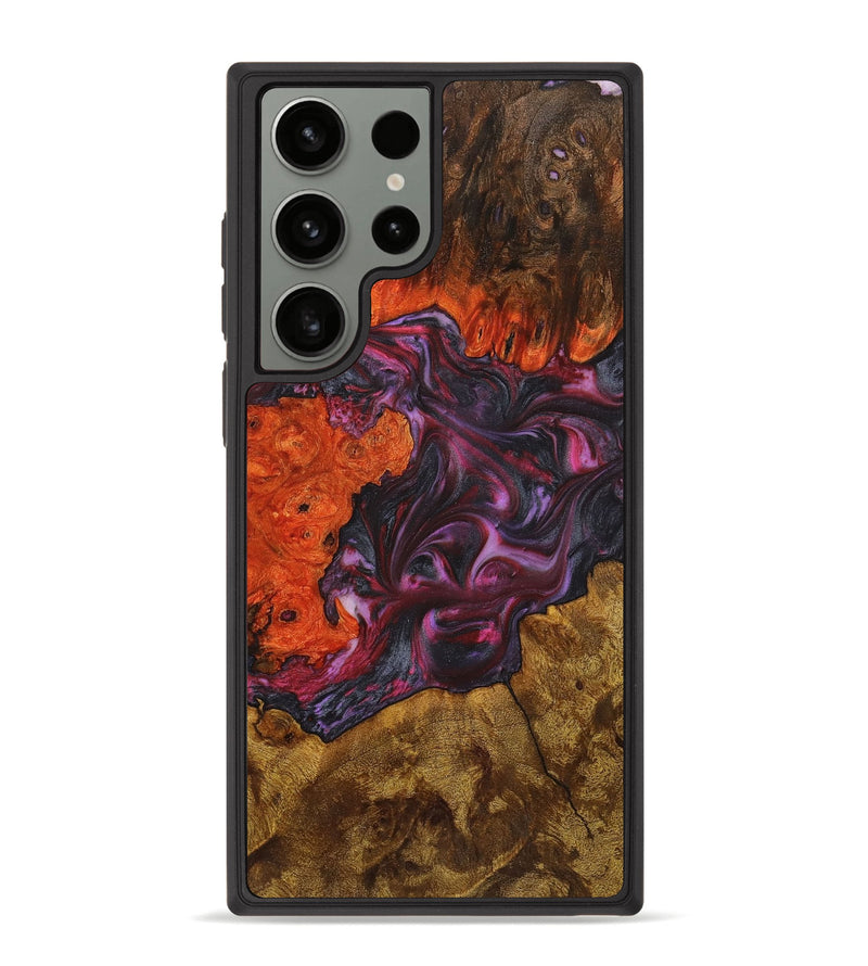 Galaxy S23 Ultra Wood+Resin Phone Case - Hazel (Mosaic, 708652)