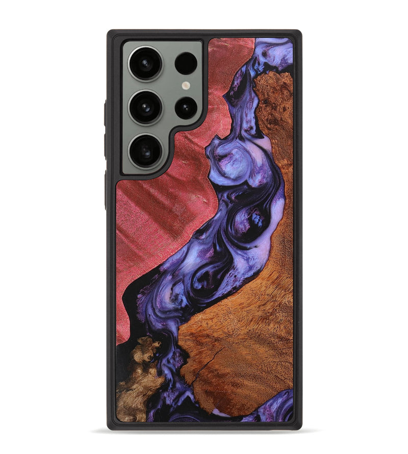 Galaxy S23 Ultra Wood+Resin Phone Case - Simon (Mosaic, 708662)