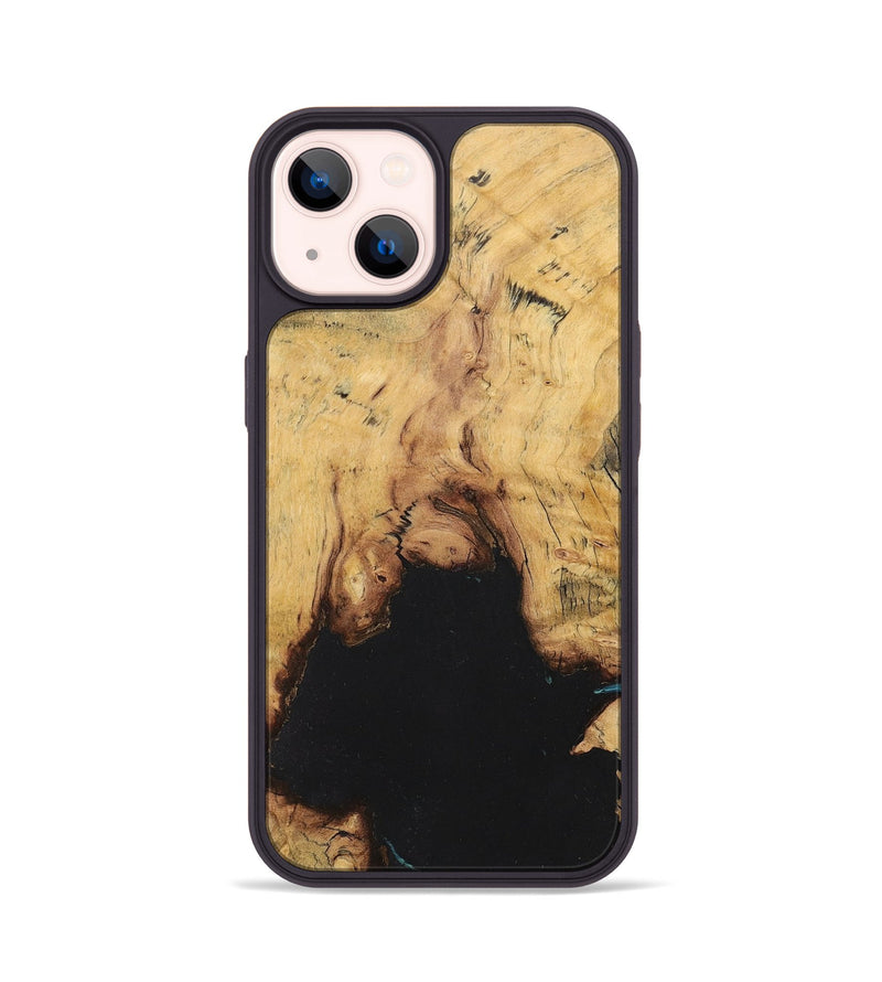 iPhone 14 Wood+Resin Phone Case - Melba (Wood Burl, 708667)