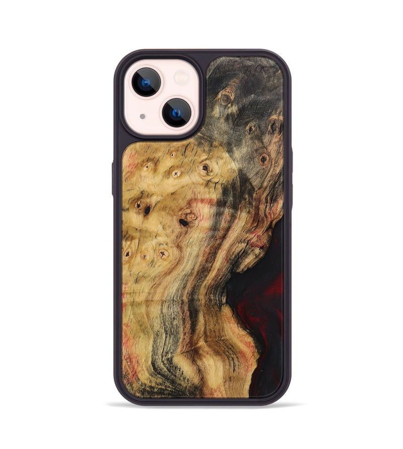 iPhone 14 Wood+Resin Phone Case - Zion (Wood Burl, 708677)