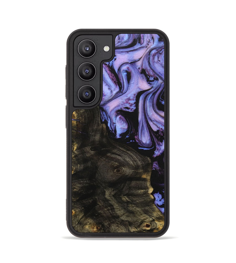 Galaxy S23 Wood+Resin Phone Case - Noah (Purple, 708704)