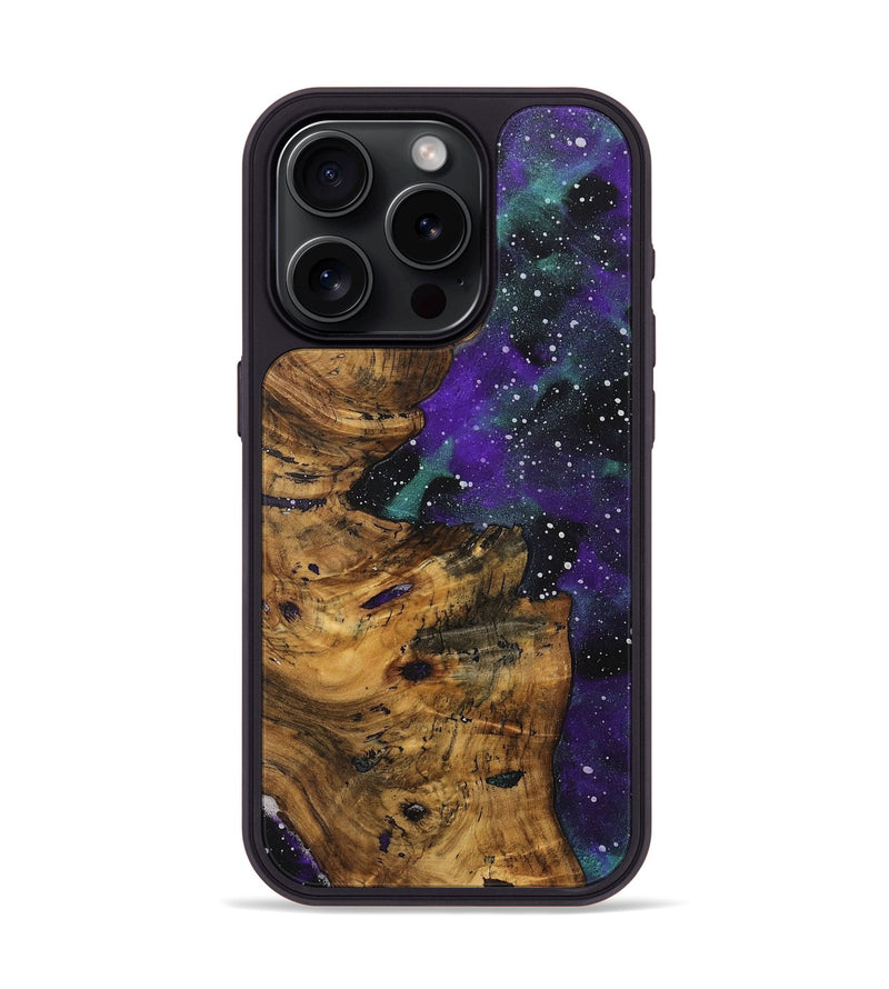 iPhone 15 Pro Wood+Resin Phone Case - Sharyn (Cosmos, 708765)