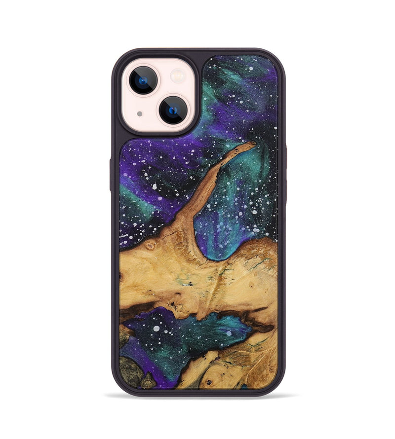 iPhone 14 Wood+Resin Phone Case - Geneva (Cosmos, 708768)