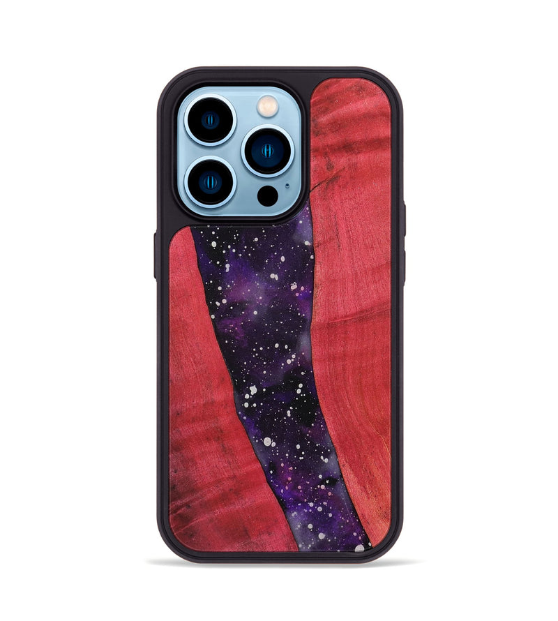 iPhone 14 Pro Wood+Resin Phone Case - Veronica (Cosmos, 708819)