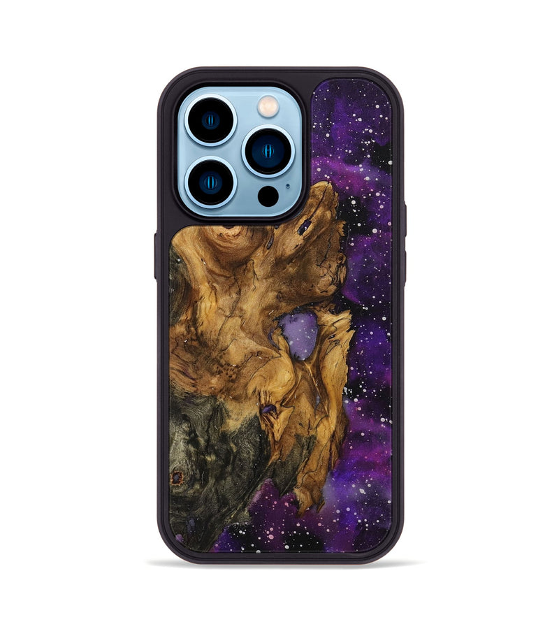iPhone 14 Pro Wood+Resin Phone Case - Susan (Cosmos, 708821)