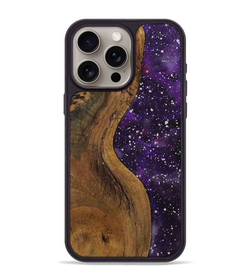 iPhone 15 Pro Max Wood+Resin Phone Case - Arnold (Cosmos, 708861)