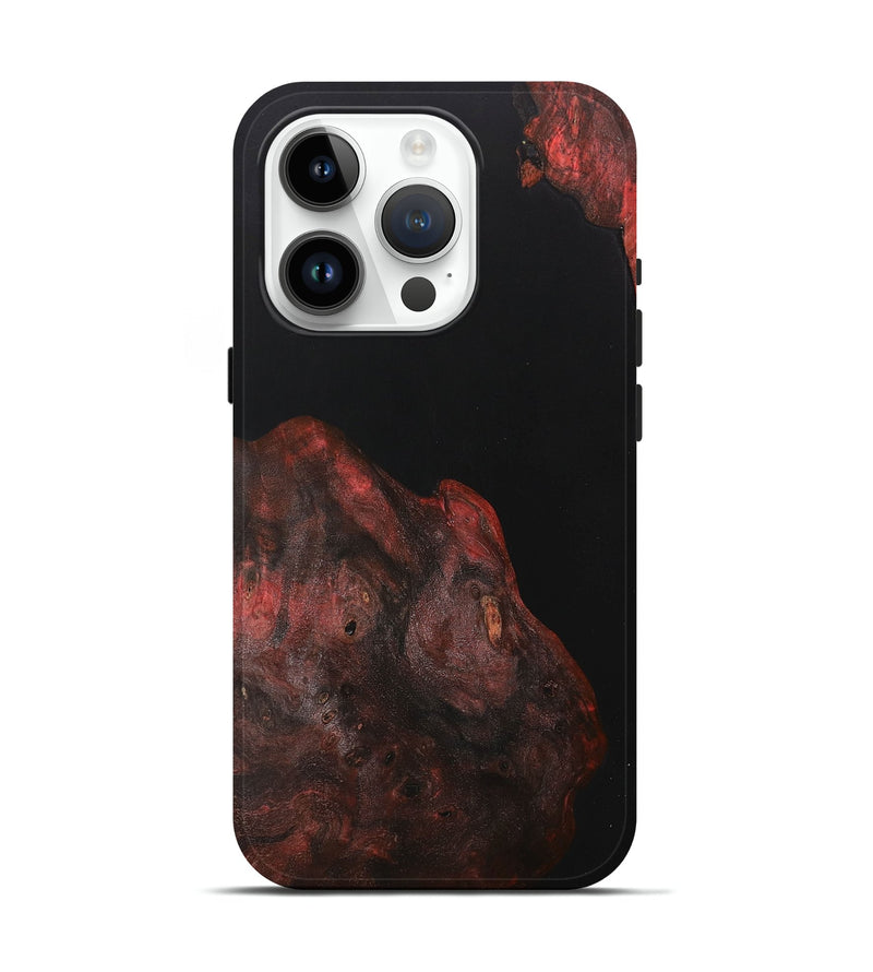 iPhone 15 Pro Wood+Resin Live Edge Phone Case - Dawson (Pure Black, 708885)