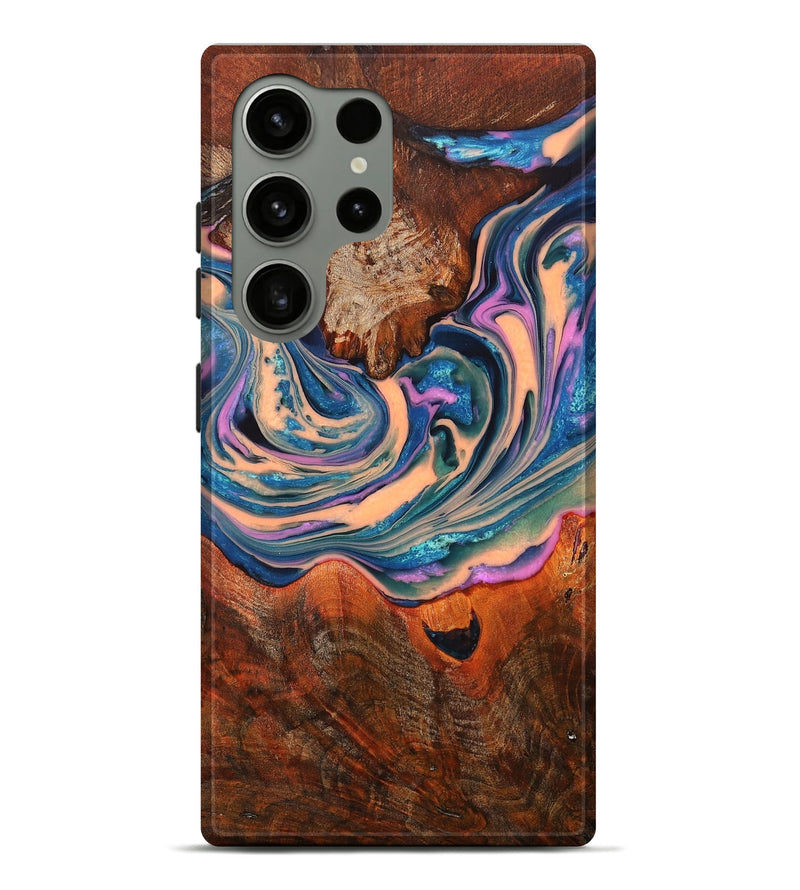 Galaxy S24 Ultra Wood+Resin Live Edge Phone Case - Milton (Purple, 708896)