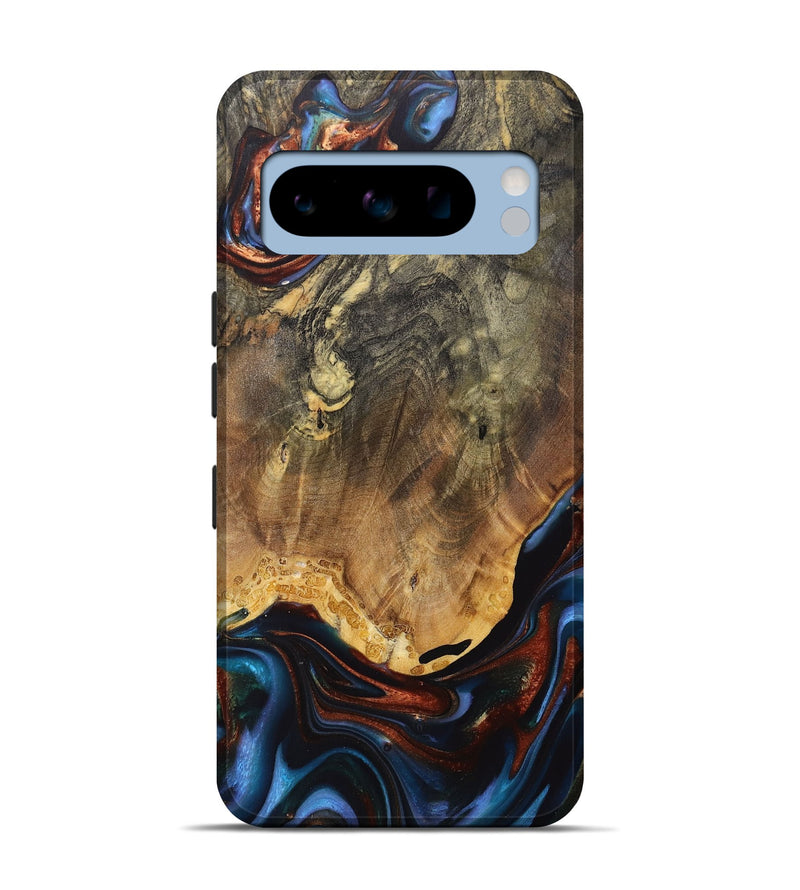 Pixel 8 Pro ResinArt Live Edge Phone Case - Summer (Teal & Gold, 708899)