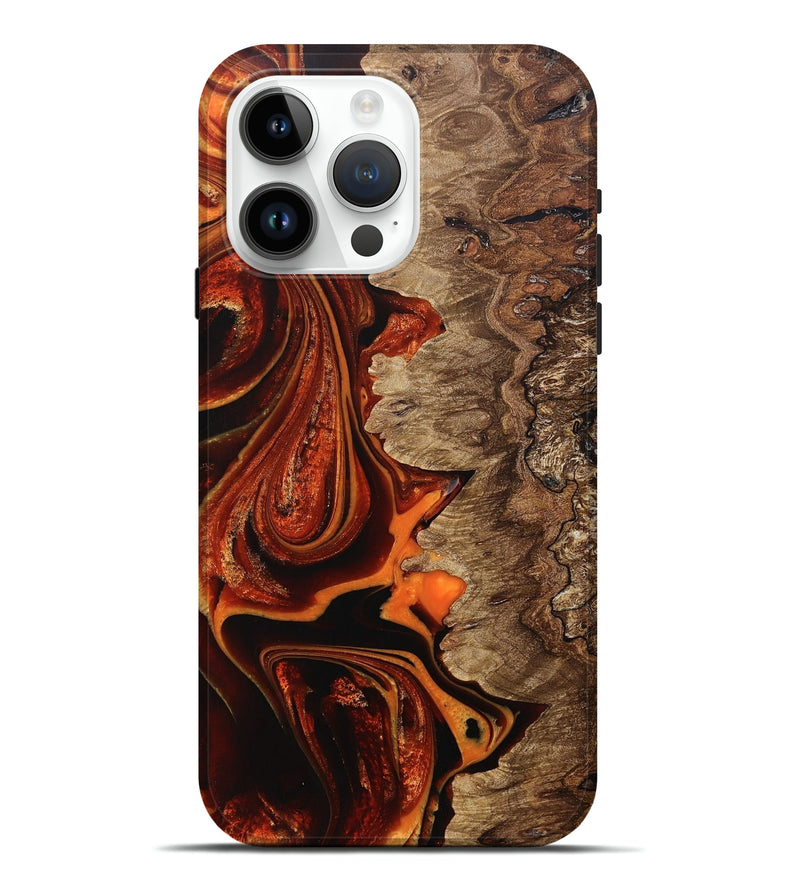 iPhone 15 Pro Max ResinArt Live Edge Phone Case - Ethan (Red, 708904)