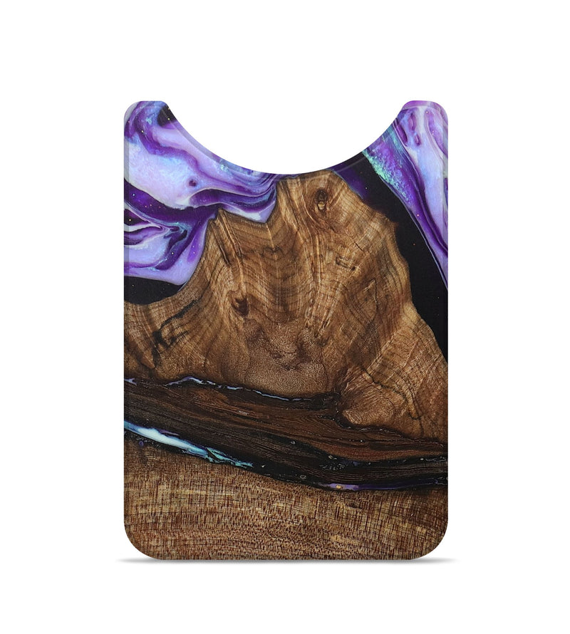 Live Edge Wood+Resin Wallet - Joanna (Purple, 708920)