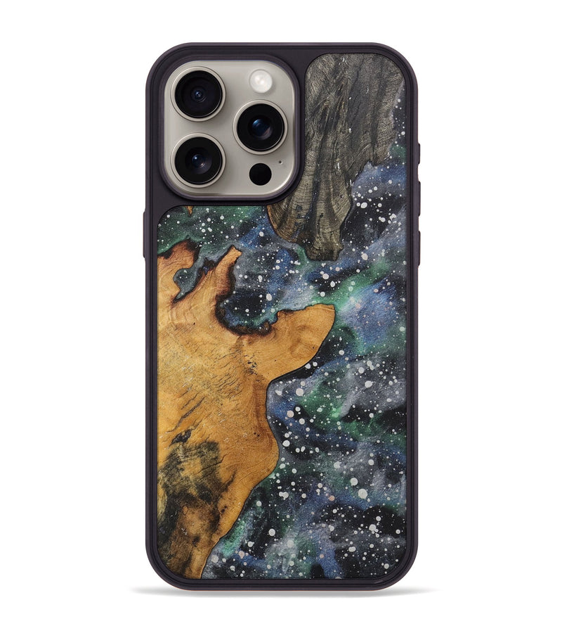 iPhone 15 Pro Max Wood+Resin Phone Case - Derek (Cosmos, 708937)