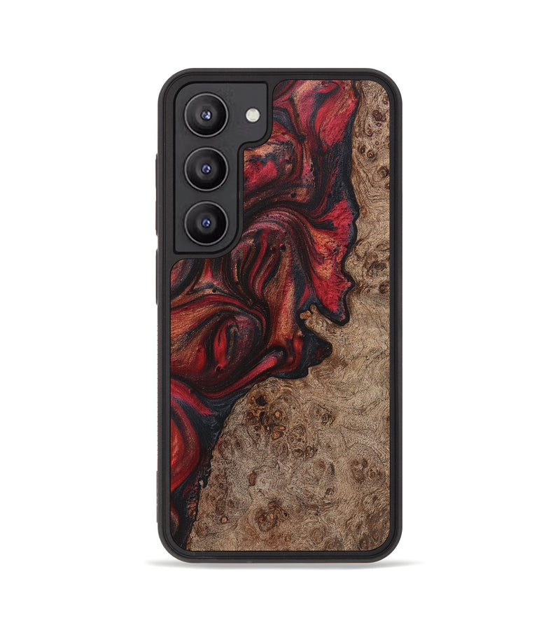 Galaxy S23 Wood+Resin Phone Case - Yvette (Red, 709004)