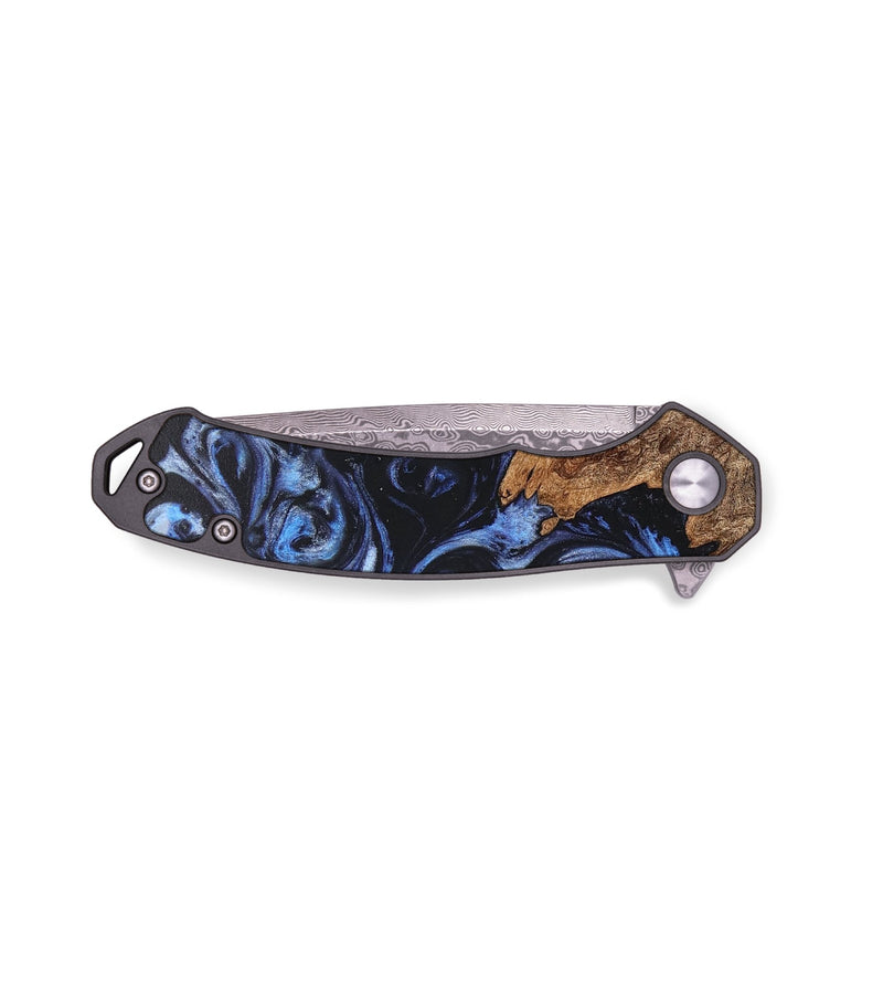 EDC Wood+Resin Pocket Knife - Alta (Blue, 709099)