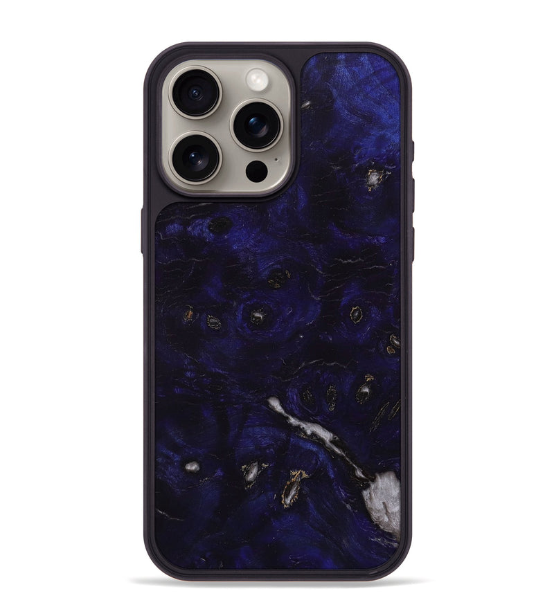 iPhone 15 Pro Max Wood+Resin Phone Case - Effie (Wood Burl, 709325)