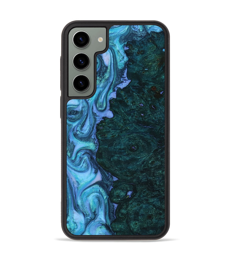 Galaxy S23 Plus Wood+Resin Phone Case - Gerard (Blue, 709358)