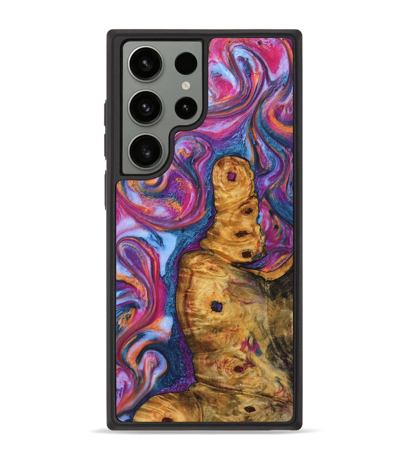 Galaxy S23 Ultra Wood+Resin Phone Case - Sierra (Blue, 709401)