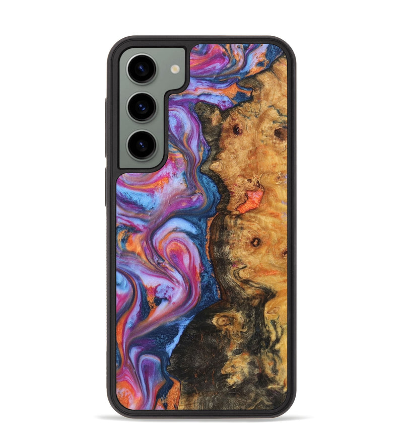 Galaxy S23 Plus Wood+Resin Phone Case - Clark (Blue, 709406)