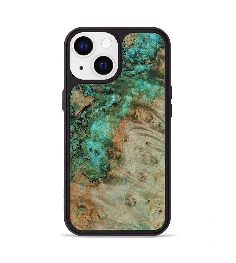iPhone 13 Wood+Resin Phone Case - Fabian (Wood Burl, 709453)