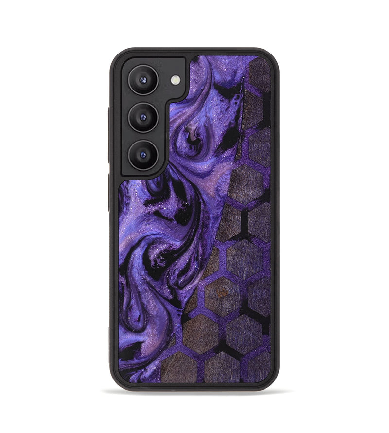 Galaxy S23 Wood+Resin Phone Case - Lynn (Pattern, 709511)