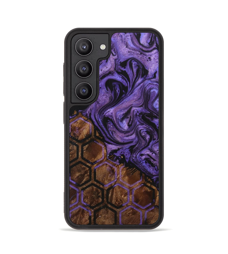Galaxy S23 Wood+Resin Phone Case - Marley (Pattern, 709513)
