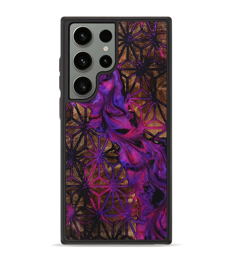 Galaxy S23 Ultra Wood+Resin Phone Case - Deanna (Pattern, 709516)