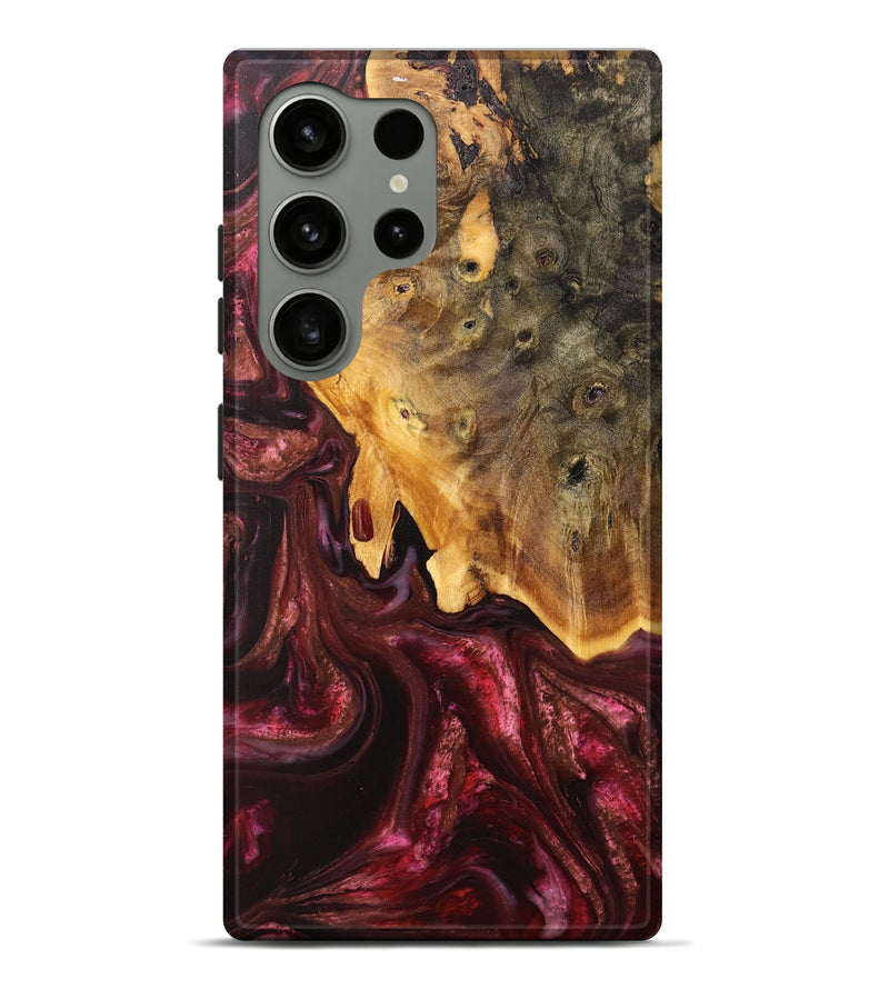 Galaxy S24 Ultra Wood+Resin Live Edge Phone Case - Gabriel (Red, 709560)