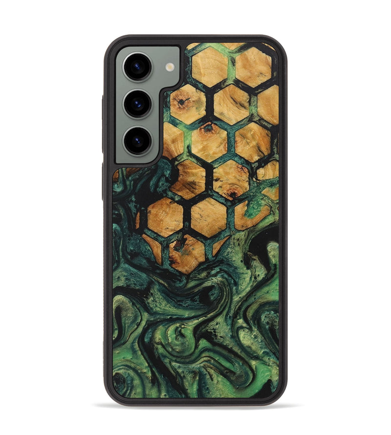 Galaxy S23 Plus Wood+Resin Phone Case - Jordan (Pattern, 709698)