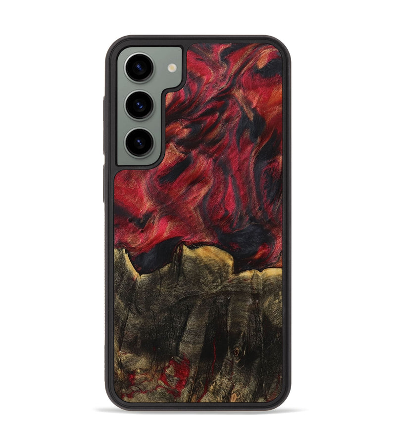 Galaxy S23 Plus Wood+Resin Phone Case - Ramon (Red, 709754)