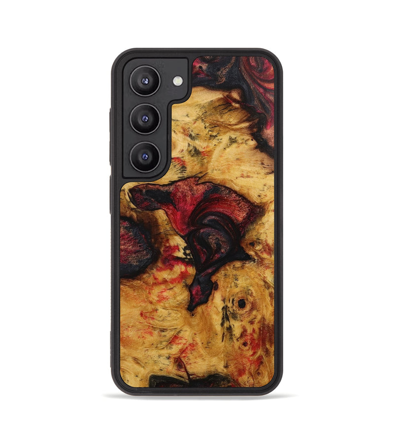 Galaxy S23 Wood+Resin Phone Case - Stephanie (Red, 709755)