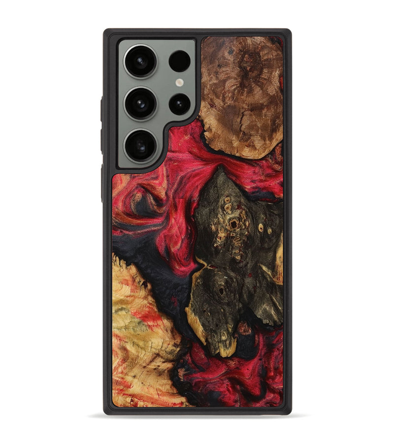 Galaxy S23 Ultra Wood+Resin Phone Case - Goldie (Mosaic, 709815)