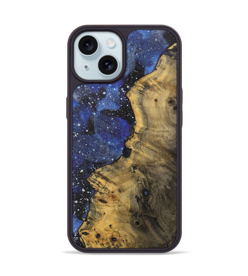iPhone 15 Wood+Resin Phone Case - Mckenzie (Cosmos, 709878)