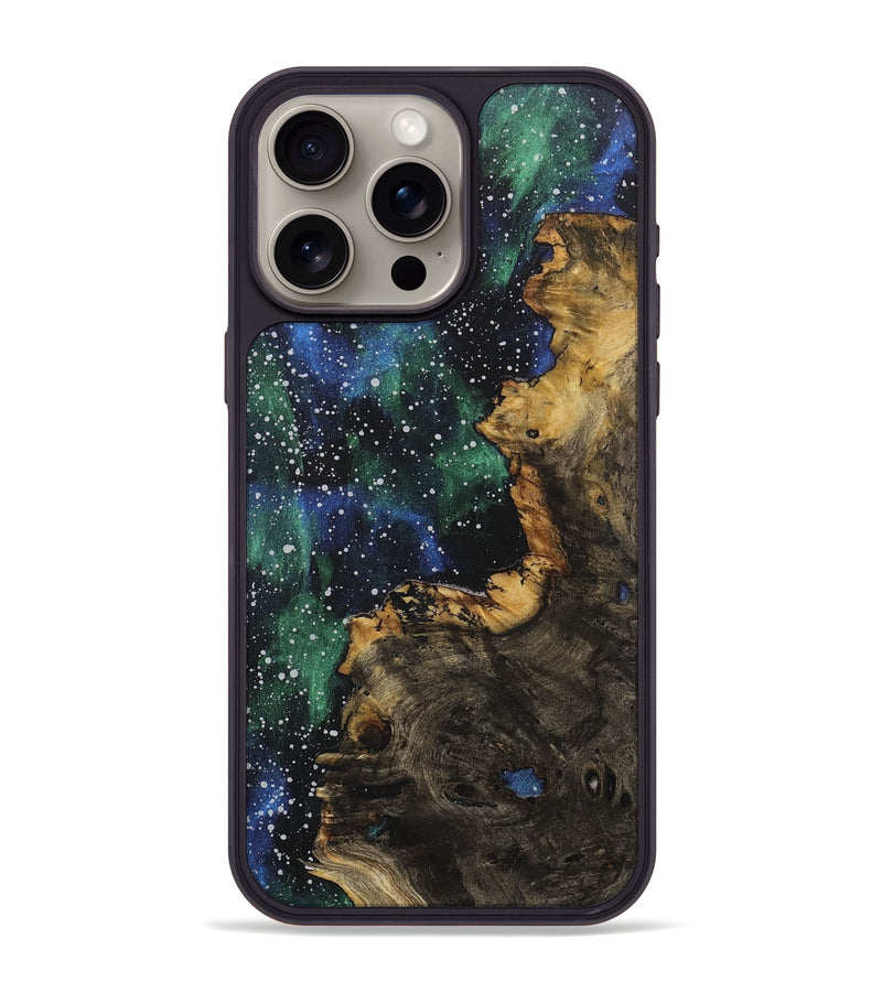 iPhone 15 Pro Max Wood+Resin Phone Case - Trevon (Cosmos, 709882)