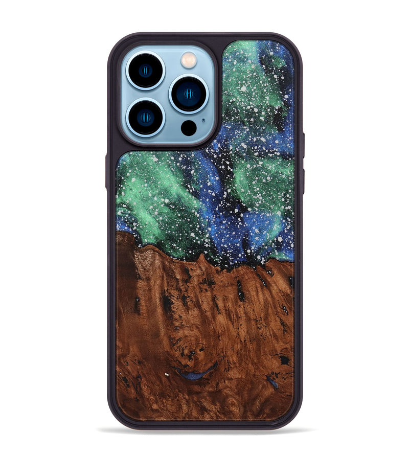 iPhone 14 Pro Max Wood+Resin Phone Case - Devin (Cosmos, 709884)