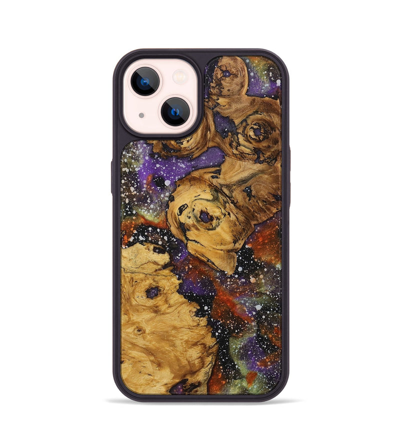 iPhone 14 Wood+Resin Phone Case - Donald (Cosmos, 709888)
