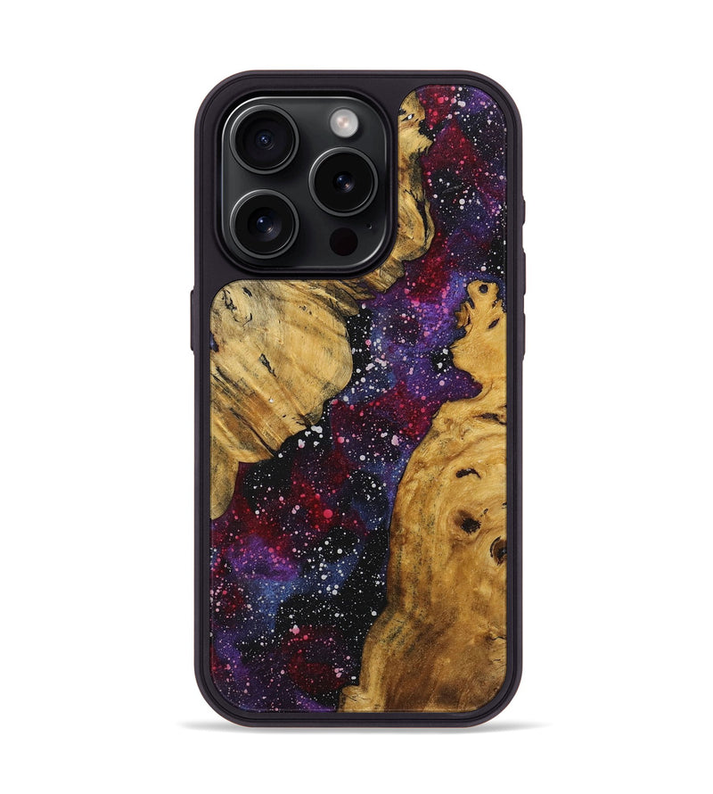 iPhone 15 Pro Wood+Resin Phone Case - Benjamin (Cosmos, 709890)