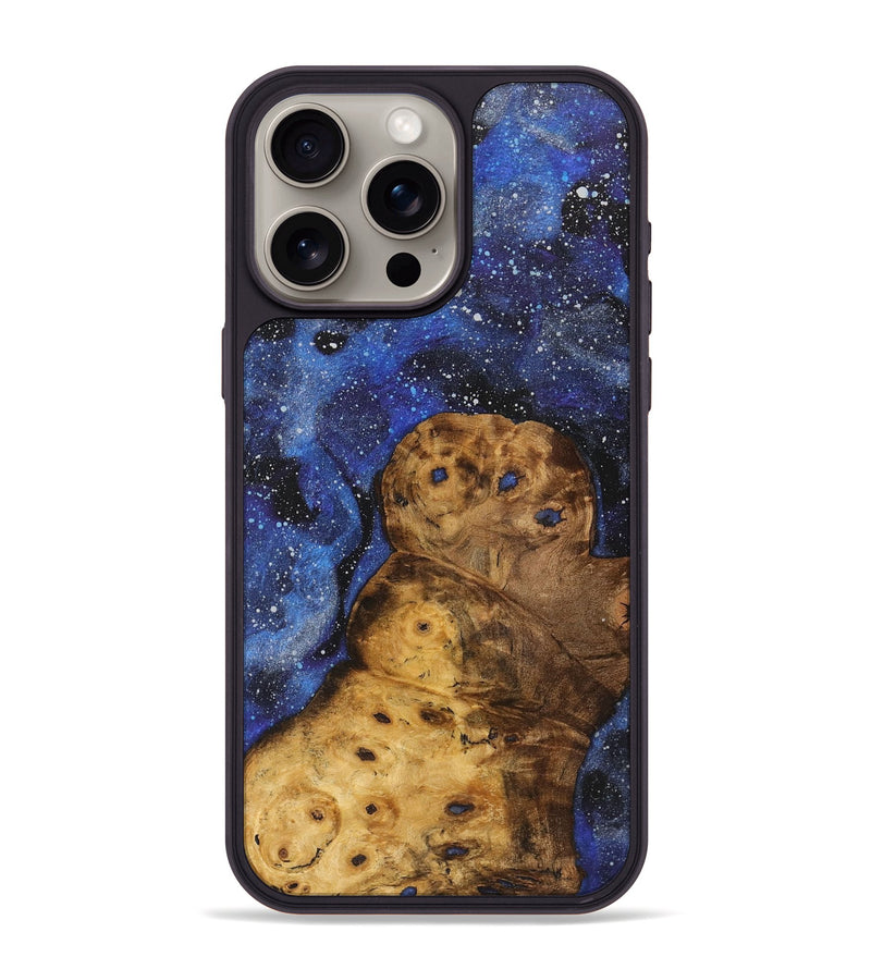 iPhone 15 Pro Max Wood+Resin Phone Case - Alan (Cosmos, 709893)