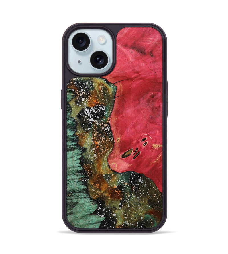 iPhone 15 Wood+Resin Phone Case - Caleb (Cosmos, 709902)