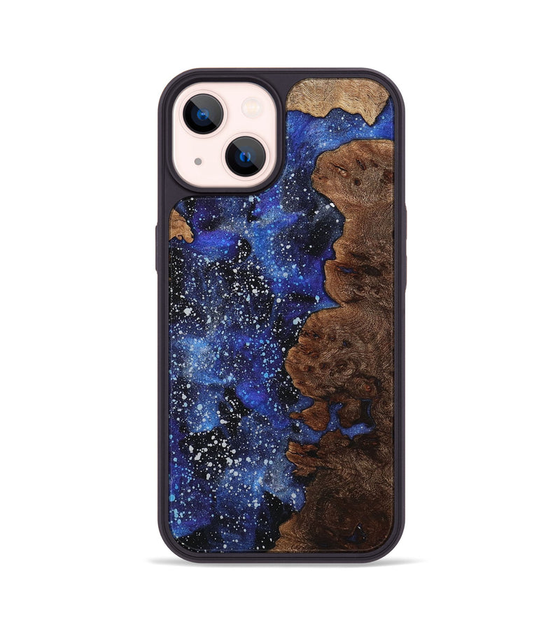 iPhone 14 Wood+Resin Phone Case - Darius (Cosmos, 709957)