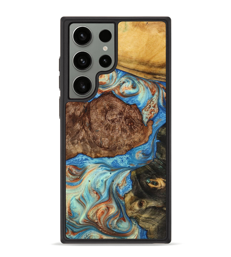 Galaxy S23 Ultra Wood+Resin Phone Case - Leland (Mosaic, 709989)