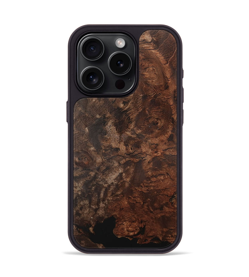 iPhone 15 Pro Wood+Resin Phone Case - Oaklynn (Wood Burl, 710013)