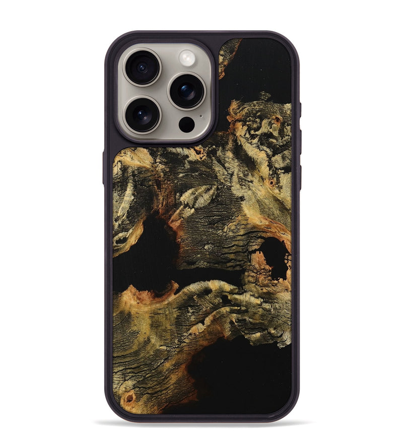 iPhone 15 Pro Max Wood+Resin Phone Case - Everleigh (Wood Burl, 710016)