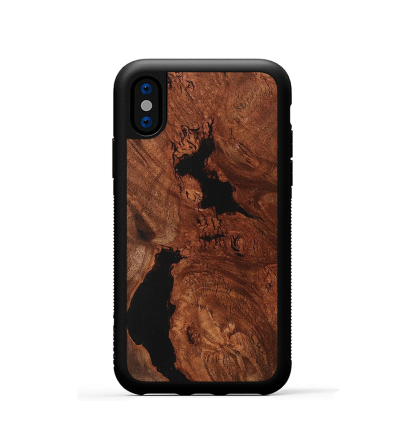 iPhone Xs Wood+Resin Phone Case - Alyssa (Wood Burl, 710018)