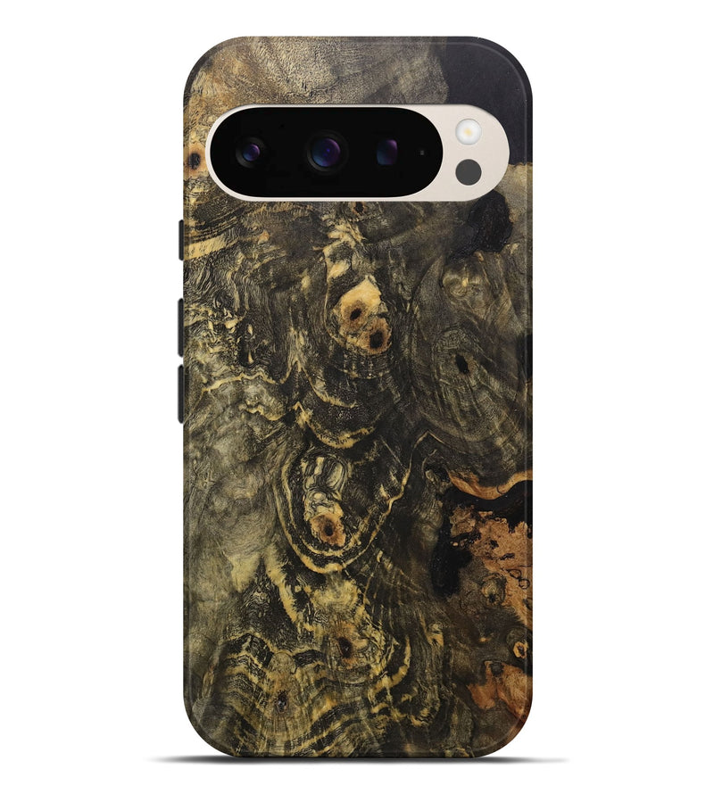 Pixel 9 Pro XL Wood+Resin Live Edge Phone Case - Krystal (Wood Burl, 710138)