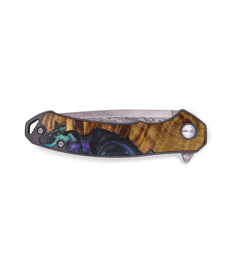 EDC Wood+Resin Pocket Knife - Connie (Purple, 710152)