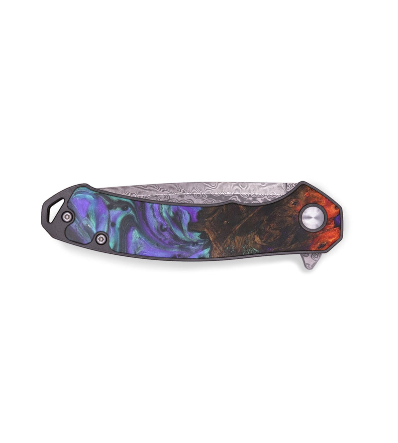 EDC Wood+Resin Pocket Knife - Diana (Purple, 710154)