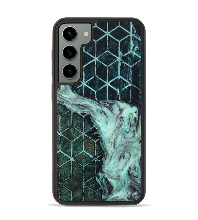 Galaxy S23 Plus Wood+Resin Phone Case - Ira (Pattern, 710235)