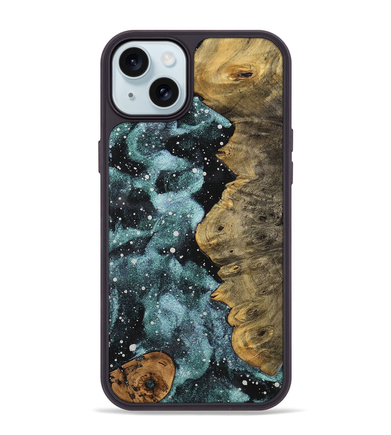 iPhone 15 Plus Wood+Resin Phone Case - Diamond (Cosmos, 710240)
