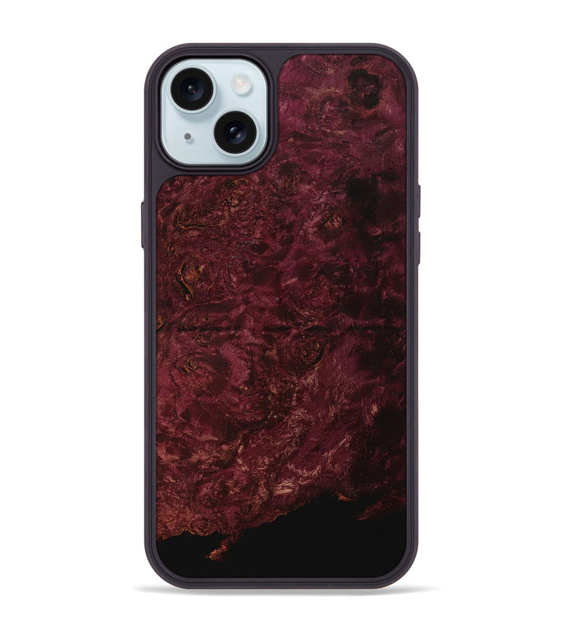 iPhone 15 Plus Wood+Resin Phone Case - Roland (Wood Burl, 710250)
